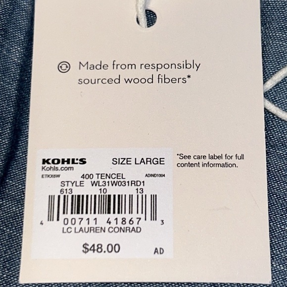 NWT Lauren Conrad Bohemian Embroidered Top Size Large - Picture 7 of 9